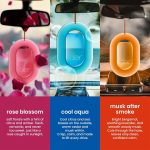 ⁦Godrej aer O - معطر هواء معلق للسيارة - عبوة متنوعة من 3 قطع (22.5 جم) | جل يدوم حتى 30 يومًا | اكسسوارات السيارات⁩ - الصورة ⁦6⁩