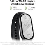 ⁦سوار XIAOMI الذكي 10 - 1.72 بوصة AMOLED، Xiaomi HyperOS، مراقب معدل ضربات القلب وSPO₂، بوصلة إلكترونية، أكثر من 150 وضعًا رياضيًا، تتبع السباحة، بلوتوث، فضي جليدي⁩ - الصورة ⁦3⁩